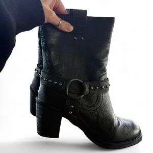 Nine West Black Heeled Boots